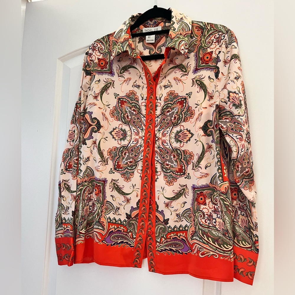 Rachel Zoe Multicolor Paisley Blouse